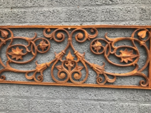 Balkon reling, raam rek, cast iron-rust