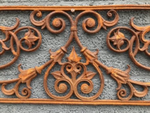 Balkon reling, raam rek, cast iron-rust