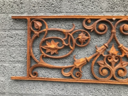 Balkon reling, raam rek, cast iron-rust