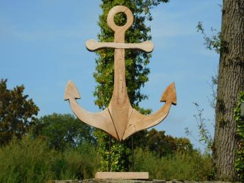 Handmade Anchor on Stand - 100 cm - Teakwood