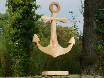 Handmade Anchor on Stand - 75 cm - Teakwood