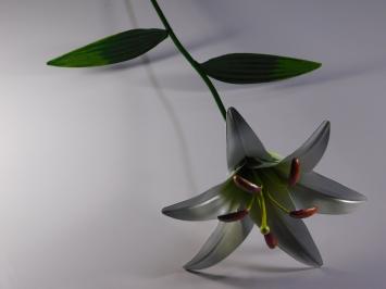 Handmade Lily - White - Metal - 83 cm