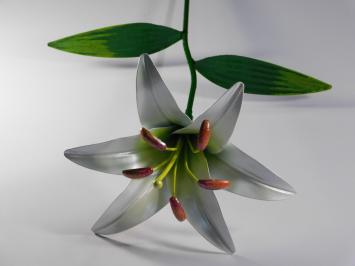 Handmade Lily - White - Metal - 83 cm