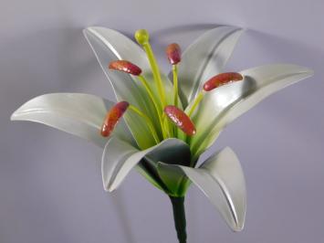 Handmade Lily - White - Metal - 83 cm