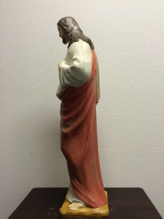 Herz-Jesu-Statue, Vollstein, original Kirchenstatue in Farbe