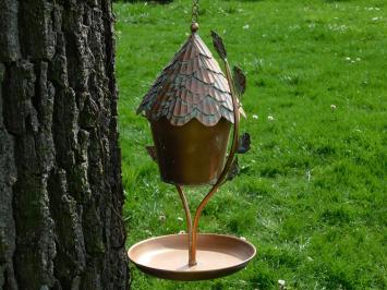 Hanging Birdhouse - 60 cm - Incl. hook - Copper look