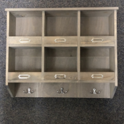 Wand organizer, hout, kapstok, organiseren, opslag, kruidenrek.