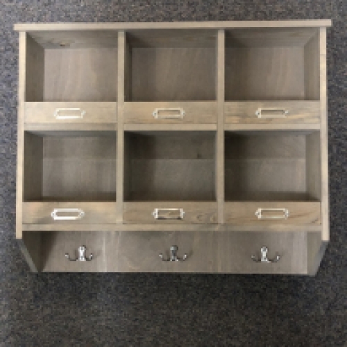 Wand organizer, hout, kapstok, organiseren, opslag, kruidenrek.