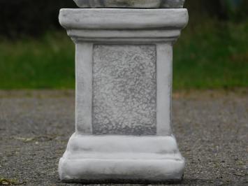 Dog on Pedestal - 68 cm - Stone