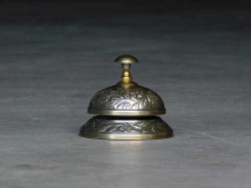 Hotel bell flower - alu - brown brass