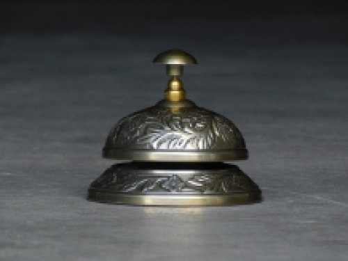 Hotel bell flower - alu - brown brass