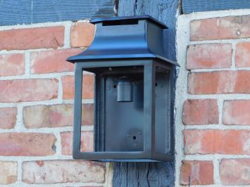 Wandlamp Zwart - Alu - Hotel lamp - met Glas