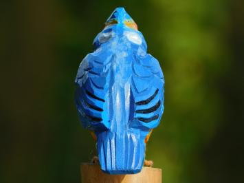 Handmade Kingfisher - Full in Colour - Wood
