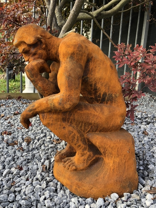 1 Sculpture - cast iron statue, the thinker, very beautiful statue!!