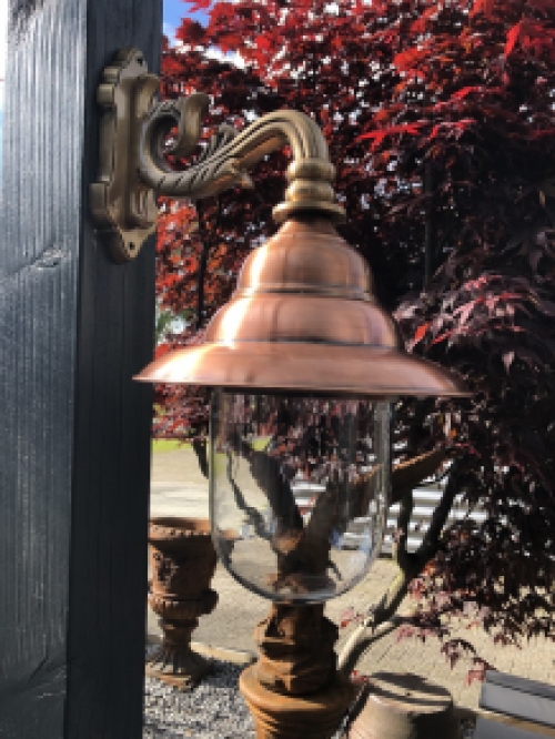 Outdoor light all copper glass, copper wall light, rustic outdoor light, outdoor wall light front door, top quality!!!