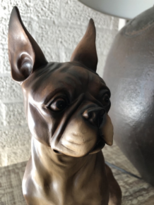 Französische Bulldogge Modell, Craftwood-braun sitzend