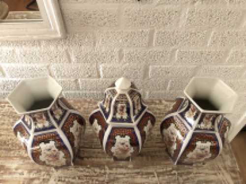 Unique porcelain vases set from Bing & Grondahl, the connoisseur knows!