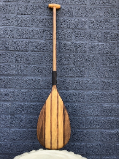 Beautiful wooden rowing paddle, completely handmade.