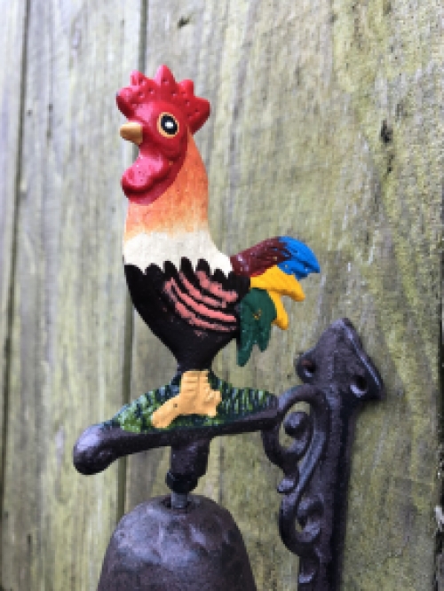 Türklingel ''Rooster'' - Gusseisen - klein