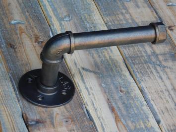 Industrial Toilet Roll Holder - Antique Brass - Iron