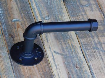 Industrial Toilet Roll Holder - Black - Iron