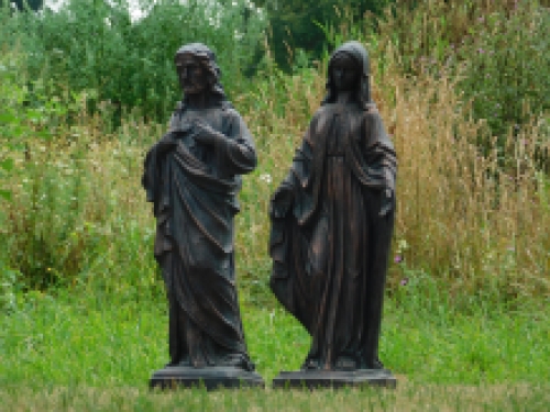 Jesus & Maria - Polystone - Satz von 2 Statuen