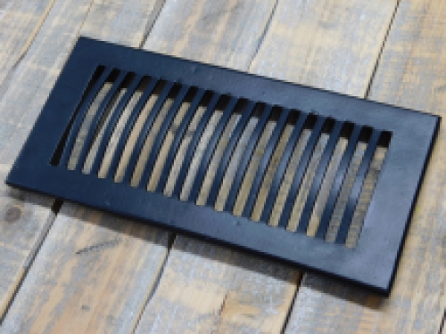 Air grille bulb - black - iron - ventilation grille