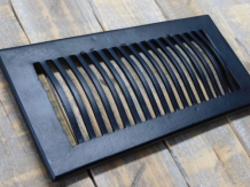 Air grille bulb - black - iron - ventilation grille