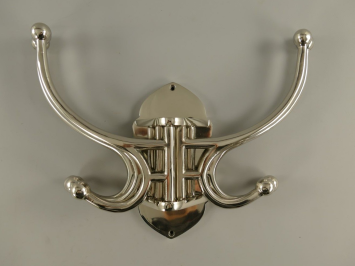 Kapstok met Beweegbare Haken – Vernikkeld Aluminium – 5 Dubbele Haken