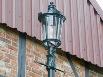 Klassische Stehlampe für draußen | Dunkelgrün | 3 Meter | Gartenlaterne
