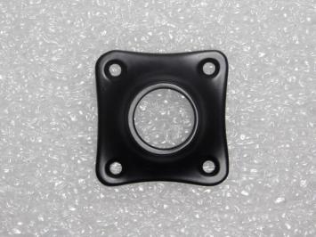 Clover Door Plate – 4 x 4 cm – Black