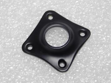 Clover Door Plate – 4 x 4 cm – Black