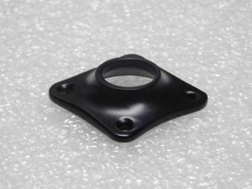 Clover Door Plate – 4 x 4 cm – Black