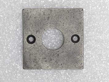 Square rosette – 5 x 5 cm – Cast iron – Gray