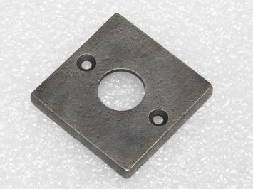 Square rosette – 5 x 5 cm – Cast iron – Gray