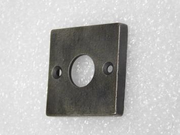 Square rosette – 5 x 5 cm – Cast iron – Gray