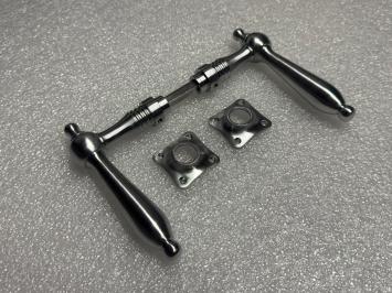 Deurset nikkel - chrome mat - 2 deurklinken en -rozetten