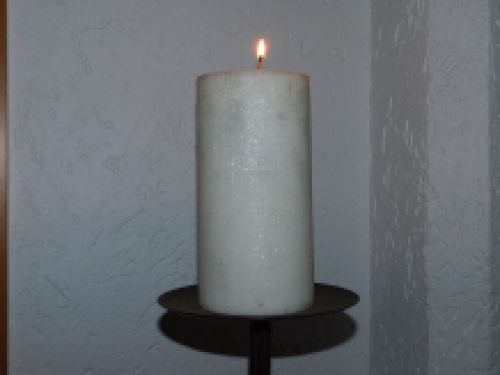 Classic candlestick - wrought iron - dark brown candlestick - 