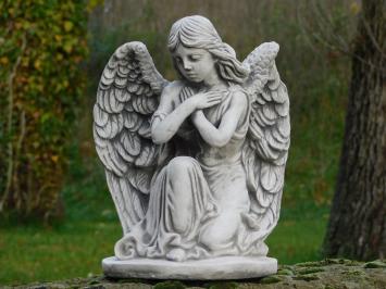 Statue Kneeling Angel - Stone - Detailed