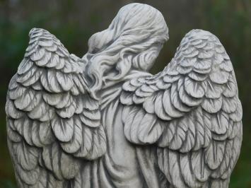 Statue Kneeling Angel - Stone - Detailed