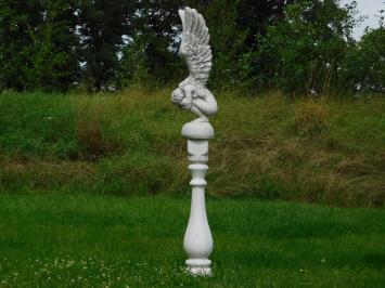 Knielende Engel op Sokkel - 167 cm - Steen