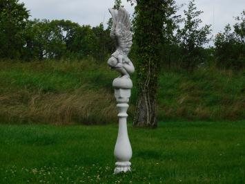 Knielende Engel op Sokkel - 167 cm - Steen