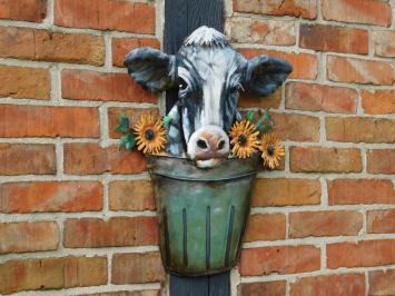 Wall decoration Cow - 50 cm - Metal - In Colour