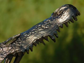 Sculpture crocodile head - Aluminium - Abstract