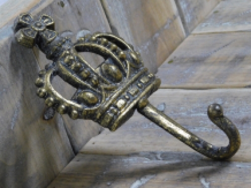 Hook with crown - ''King's hook'' - brass