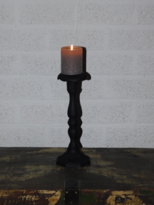 Candle stand anthracite - cast iron