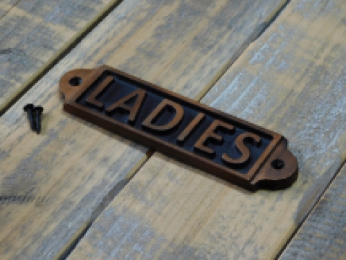 Ladies - Türschild - Gusseisen