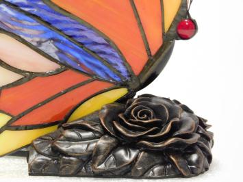 Schmetterlingslampe im Tiffany-Stil – Stimmungslampe – farbenfroh