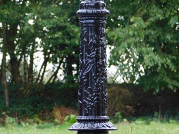Classic Lamppost XL with 4 Shades – 315 cm - Black – Aluminium – Ornate Garden Lamp