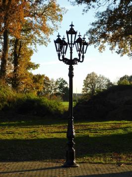 XL lamppost with 5 lamps - Black - 325 cm - Aluminium